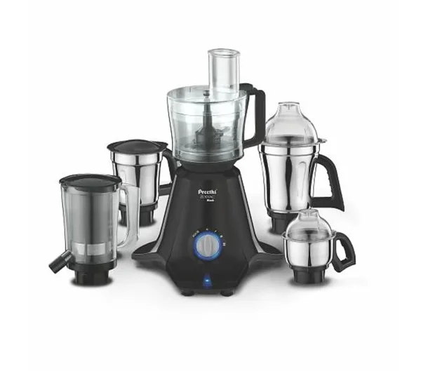 Preethi Zodiac Black Mixer Grinder 750 Watt, 5 Jars , 5 Yr Motor Warranty