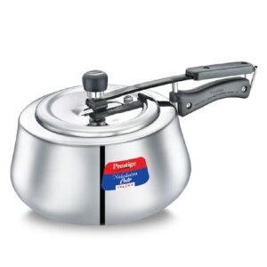Prestige Nakshatra Cute Svachh Stainless Steel Spillage Control Pressure Cooker, 5 L (Silver)