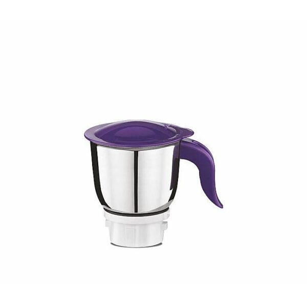 Preethi Crown Pro Mixer Grinder 600 Watt with 3 Jars, 5 Year Warranty (White/Purple)      20 reviews - Image 3