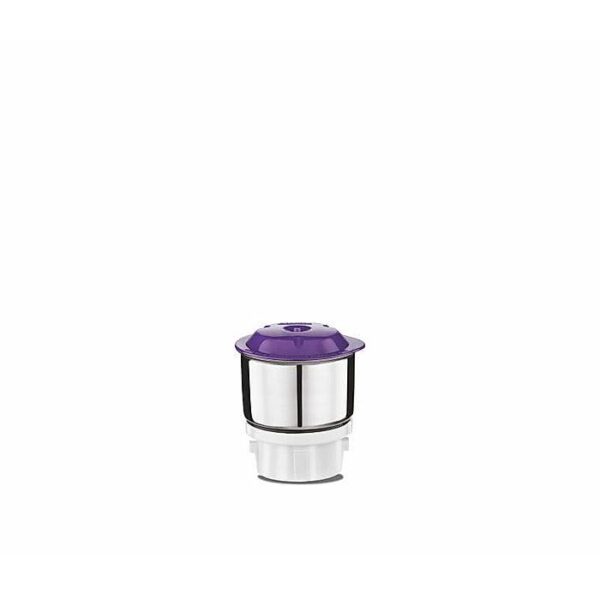 Preethi Crown Pro Mixer Grinder 600 Watt with 3 Jars, 5 Year Warranty (White/Purple)      20 reviews - Image 2