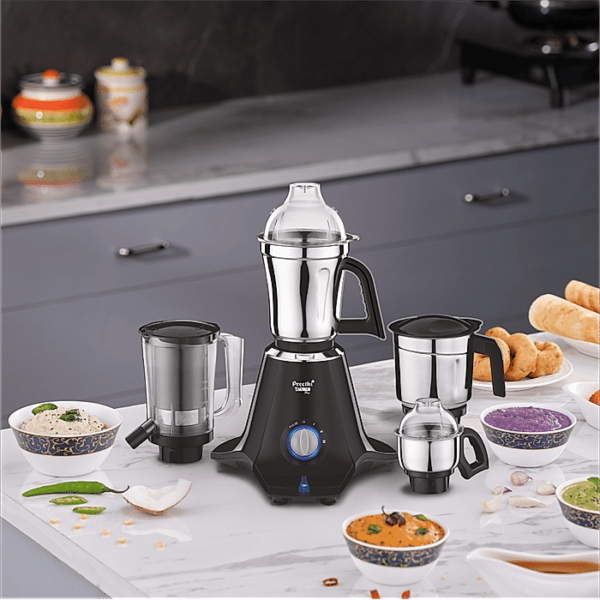 Preethi Taurus Plus 1000 Watts , 4 Jars with Super Extractor, 5 Yr Motor Warranty (Black) - Image 5