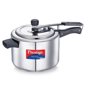Prestige Nakshatra Alpha Svachh Stainless Steel Spillage Control Pressure Cooker (Silver)