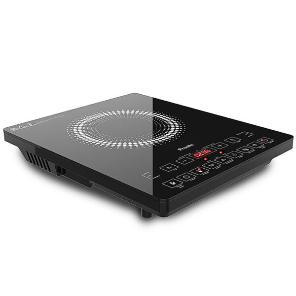 Preethi Indicook IC125 2100-Watt Induction Cooktop, Feather touch operation with Crystal Glass (Black) - Image 4