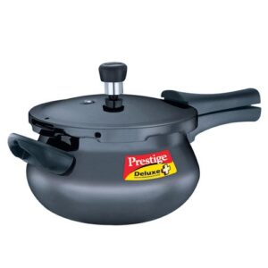 Prestige Deluxe Plus Hard Anodised Handi Pressure Cooker (Black)