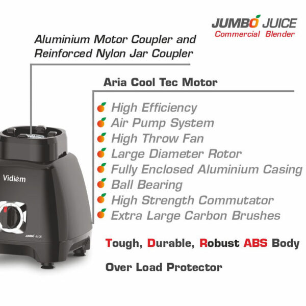 VIDIEM JUMBO JUICER 1000W MIXER GRINDER - Image 4