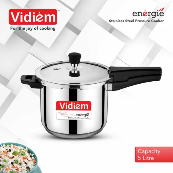 Energie 5 Ltr Pressure Cooker - Image 2