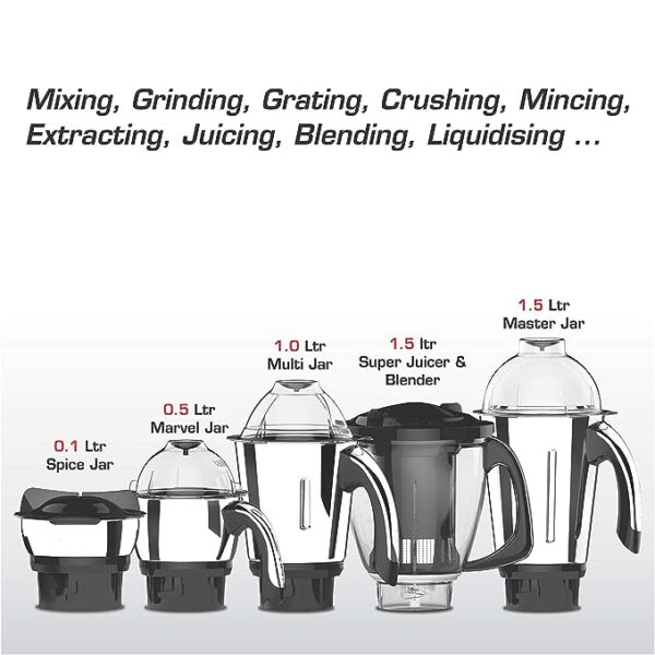 VSTAR PREMIUM 750W MIXER GRINDER - Image 6