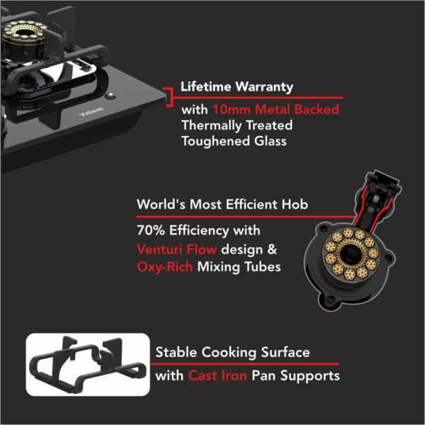 VOGUE V1 4-Burner Gas Cooktop - Image 3