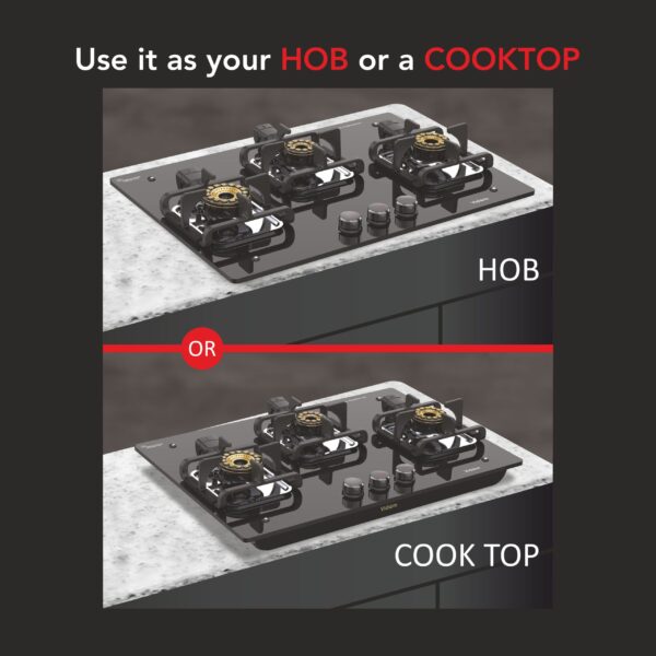 VOGUE V1 3-Burner Gas Cooktop - Image 6