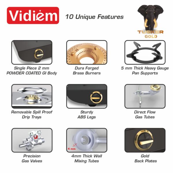 TUSKER GOLD 3Burner Gas Stove - Image 3