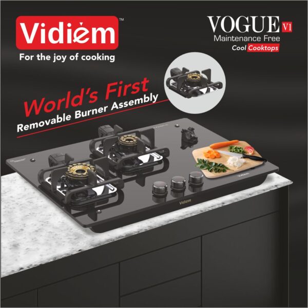 VOGUE V1 3-Burner Gas Cooktop - Image 3