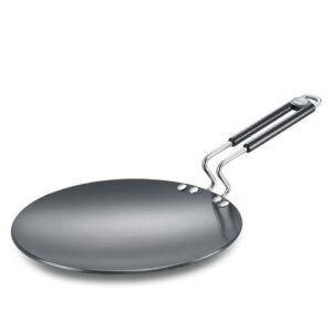 Prestige Hard Anodised Metal-Spoon Friendly Multi Tawa, 26cm (Black)