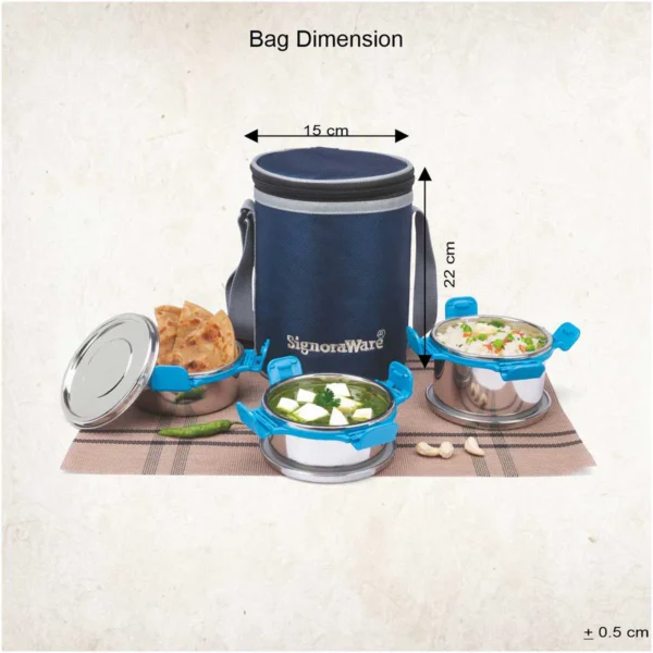 Signoraware All Steel Executive Big Lunch Box - Image 4
