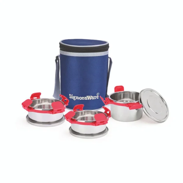 Signoraware All Steel Executive Big Lunch Box
