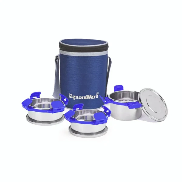 Signoraware All Steel Executive Big Lunch Box - Image 6
