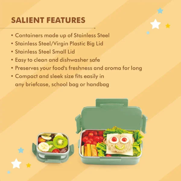 Signoraware Nugget Steel Lunch Box - Image 6