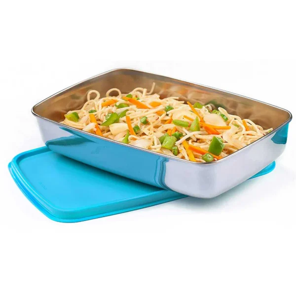 Signoraware Crispy Small Steel Container 550 ml - Image 2