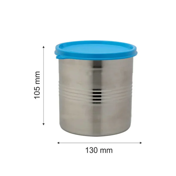 Signoraware Modular Steel Container Round 1000ml, Set of 1 - Image 2