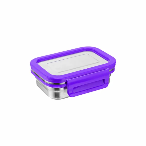 Signoraware Lock N Store Steel Rectangular 200 ml. with Steel Lid - Image 3