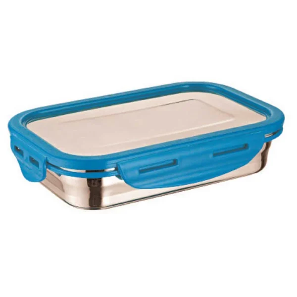 Signoraware Lock N Store Steel Rectangular 400 ml. with Steel Lid - Image 2