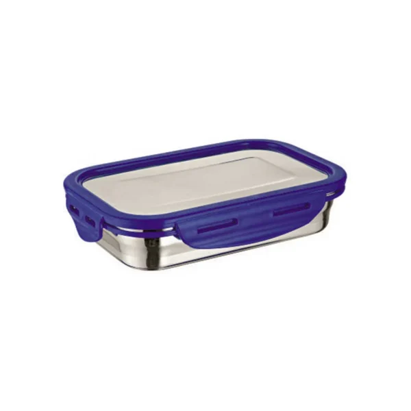 Signoraware Lock N Store Steel Rectangular 800 ml. with Steel Lid - Image 3