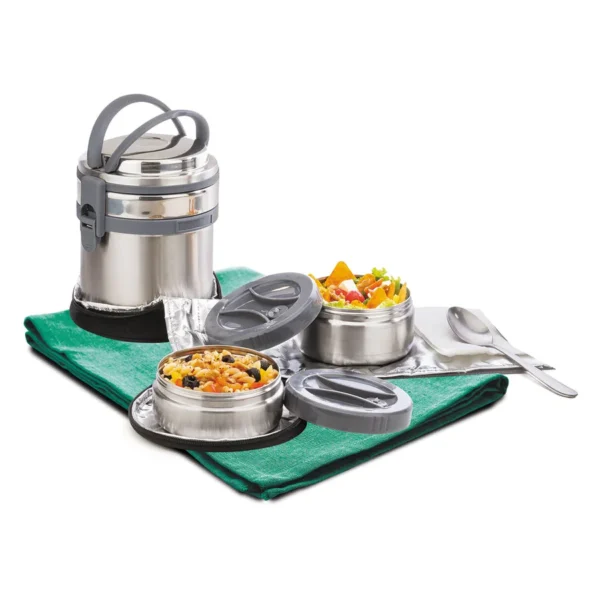 Signoraware Signature Vacuum Steel Lunch Box Small