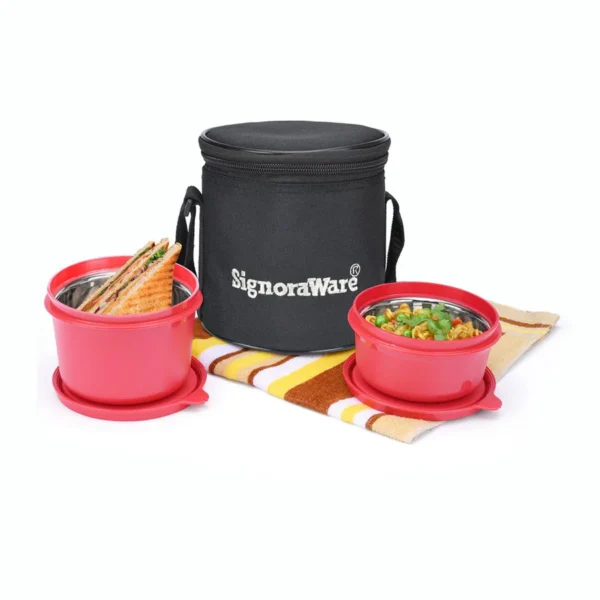 Signoraware Monarch Executive Small Microsafe Steel Lunch Box