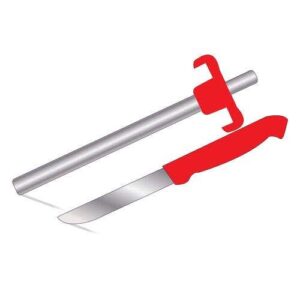 Prestige Stainless Steel Gas Lighter with Knife, Red (PGL-03)