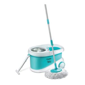 Prestige CleanHome PSB 10 Magic Mop with 2 Mop-heads and Twin Buckets (Blue)