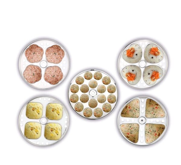 IDEAL Non Stick  Ever Idly Stand  Hybrid 5 Plates - Image 2