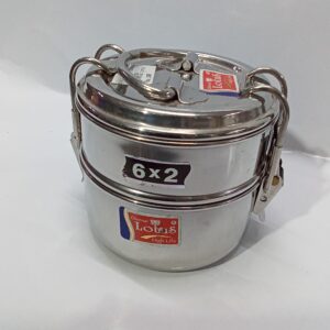 STAINLESS STEEL TIFFIN CARRIER (6×2)