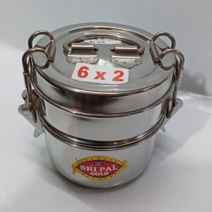 STAINLESS STEEL TIFFIN CARRIER (6×2)
