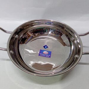 STAINLESS STEEL KADAI (SIZE:1)