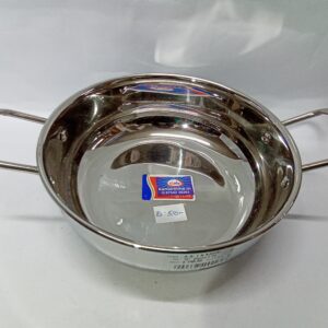 STAINLESS STEEL KADAI (SIZE:12)