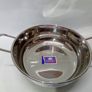 STAINLESS STEEL KADAI (SIZE:13)