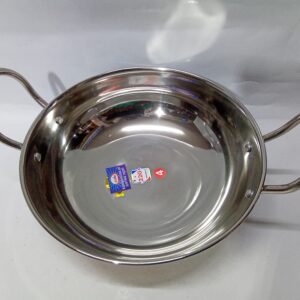 STAINLESS STEEL KADAI (SIZE:4)