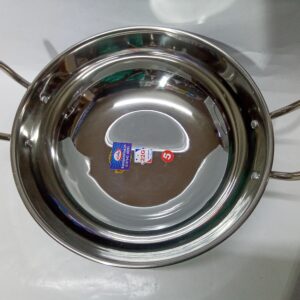 STAINLESS STEEL KADAI (SIZE:5)