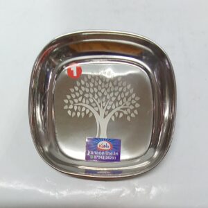 STAINLESS STEEL SNACKS PLATE