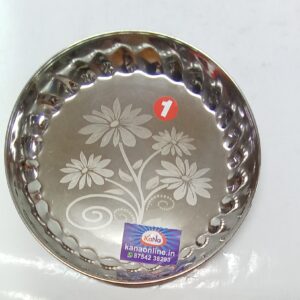 STAINLESS STEEL SNACKS PLATE
