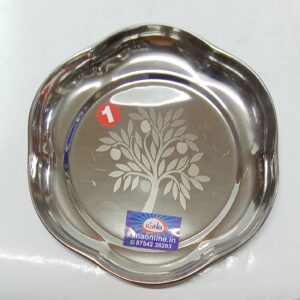 STAINLESS STEEL SNACKS PLATE