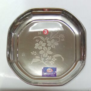 STAINLESS STEEL SNACKS PLATE