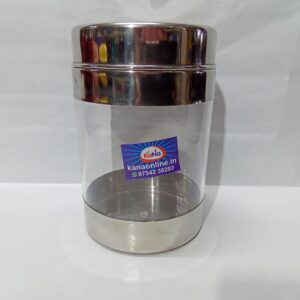STAINLESS STEEL SEE THROUGH CONTAINER (NO:5)
