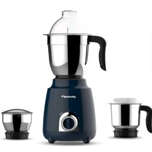 Butterfly Pestle 750W Mixer Grinder, 3 Jar, Ink Blue