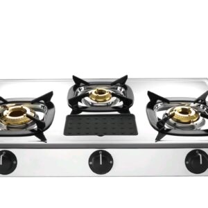 Butterfly Matchless Stainless Steel 3 Burner LPG Gas Stove