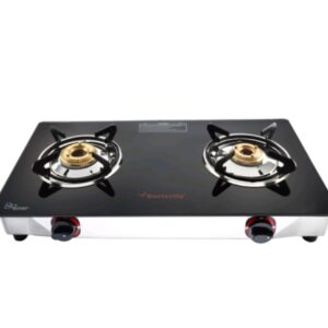 Butterfly Duo Plus 2B Glass Manual Gas Stove (2 Burners)