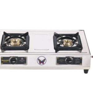 Butterfly Friendly 2B Stainless Steel Manual Gas Stove (2 Burners)