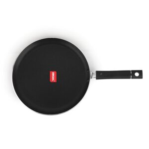 IDEAL Ever Non Stick Tawa Flat Gas Top Compatible, Red (26CM) Size:26CM