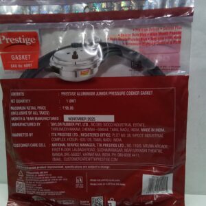 PRESTIGE ALUMINIUM JUNIOR PRESSURE COOKER GASKET