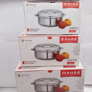 MAHAA HOT BOX 5 PCS SET(1000ML,1500ML,2500ML,3500ML,5000ML)