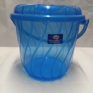 Premium Transparent Wave-Series Storage Bucket